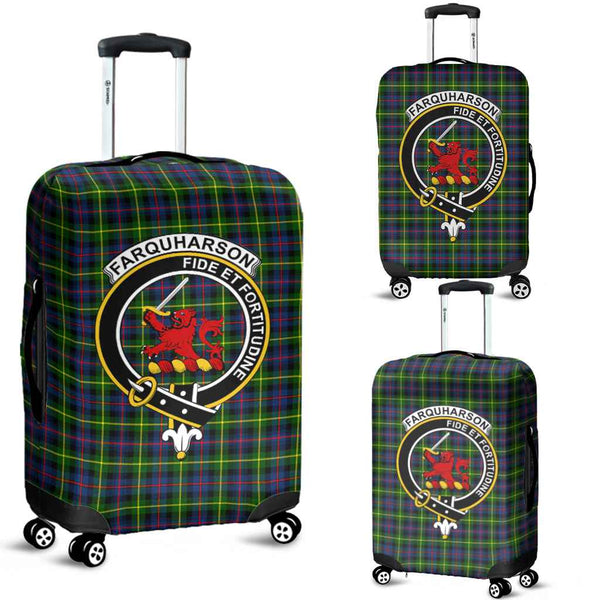 Scottish Farquharson Clan Crest Tartan Luggage Cover Tartan Plaid 1