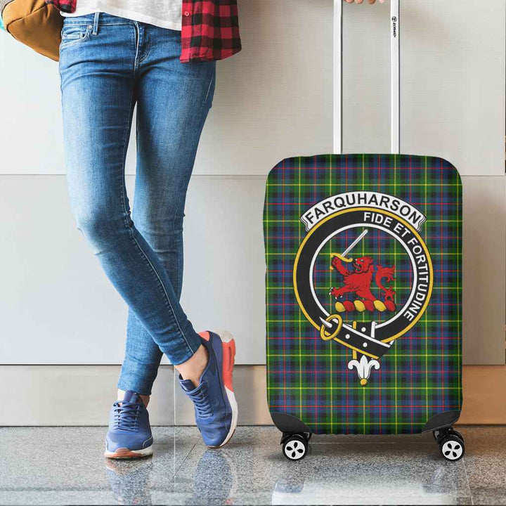 Scottish Farquharson Clan Crest Tartan Luggage Cover Tartan Plaid 2
