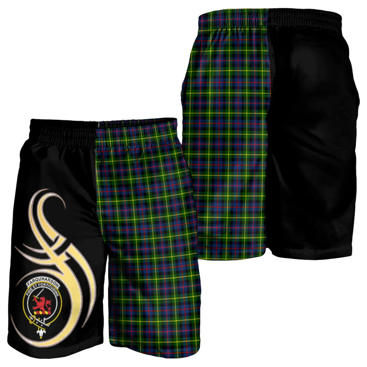 Scottish Farquharson Modern Clan Crest Tartan Believe in Me Men's Shorts