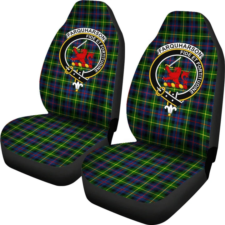 Scottish Farquharson Modern Clan Crest Tartan Car Seat Covers 1