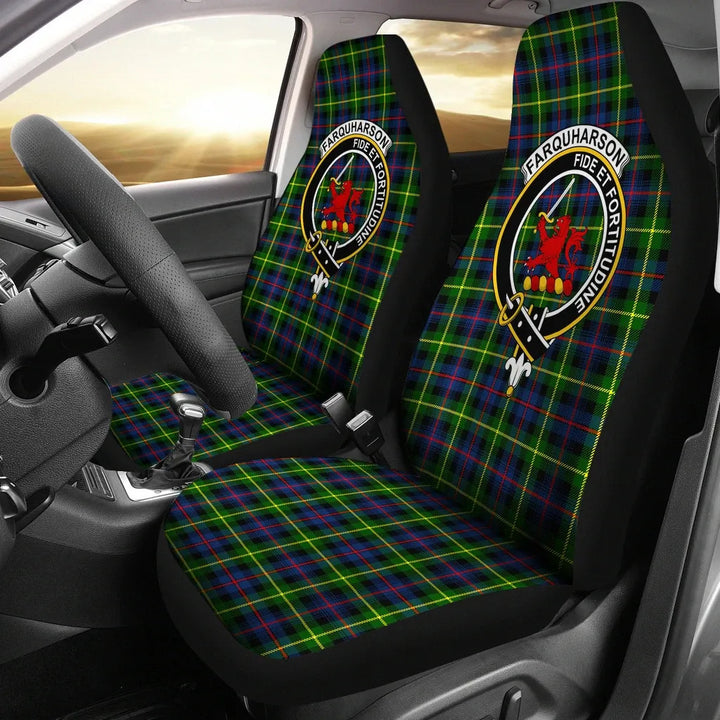 Scottish Farquharson Modern Clan Crest Tartan Car Seat Covers 2