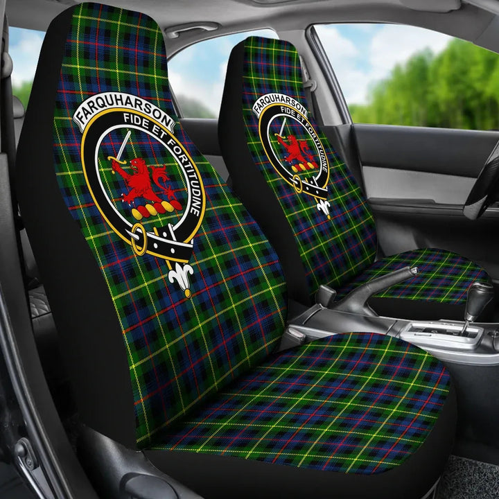 Scottish Farquharson Modern Clan Crest Tartan Car Seat Covers 3