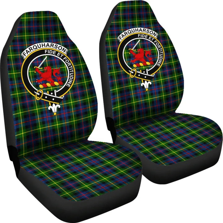 Scottish Farquharson Modern Clan Crest Tartan Car Seat Covers 4