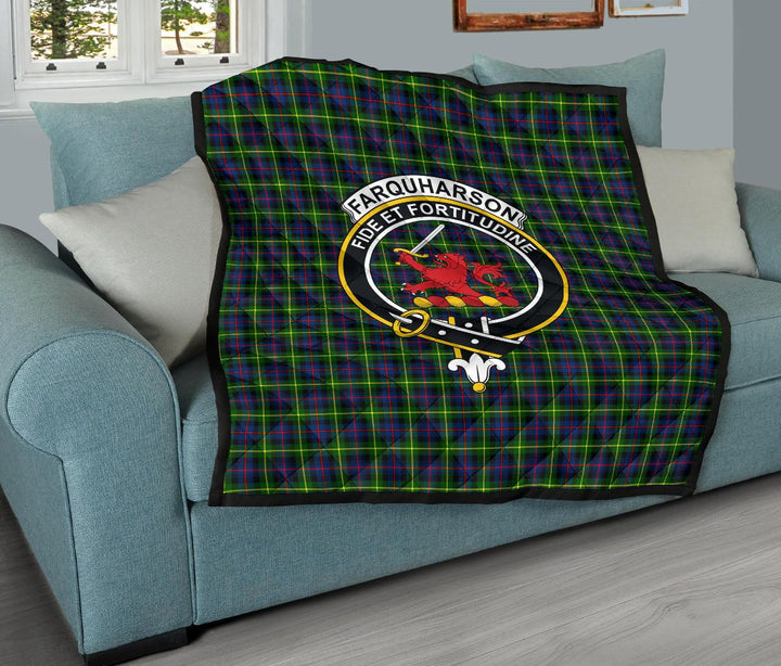 Scottish Farquharson Modern Clan Crest Tartan Quilt Tartan Plaid 11