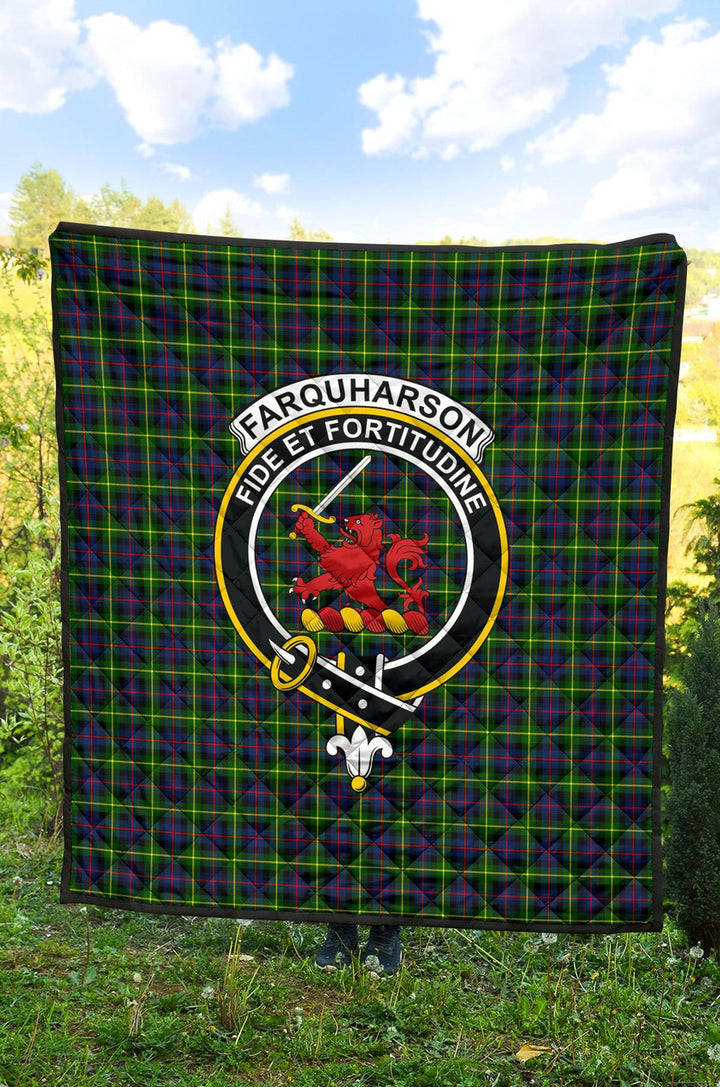 Scottish Farquharson Modern Clan Crest Tartan Quilt Tartan Plaid 2