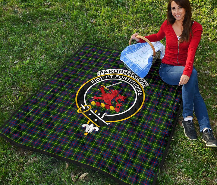 Scottish Farquharson Modern Clan Crest Tartan Quilt Tartan Plaid 4