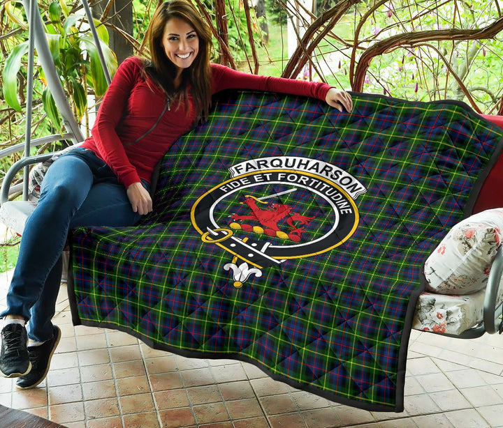 Scottish Farquharson Modern Clan Crest Tartan Quilt Tartan Plaid 5