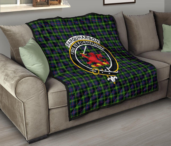 Scottish Farquharson Modern Clan Crest Tartan Quilt Tartan Plaid 8