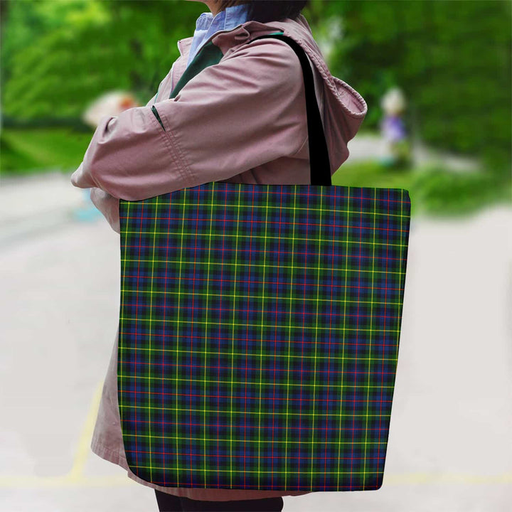 Scottish Farquharson Modern Clan Tartan Canvas Bag With Shoulder Strap Tartan Plaid 2