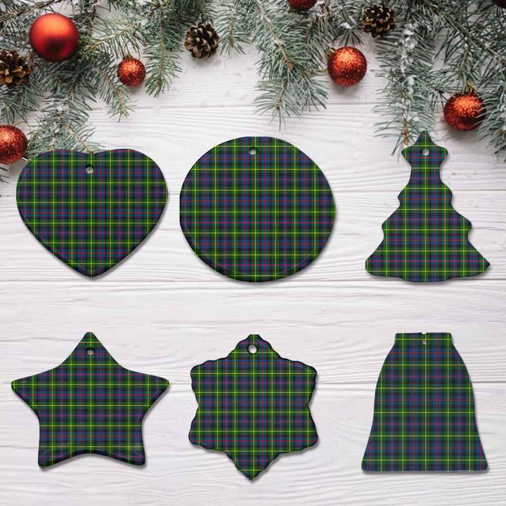 Scottish Farquharson Modern Clan Tartan Ceramic Ornament All Tartan Plaid