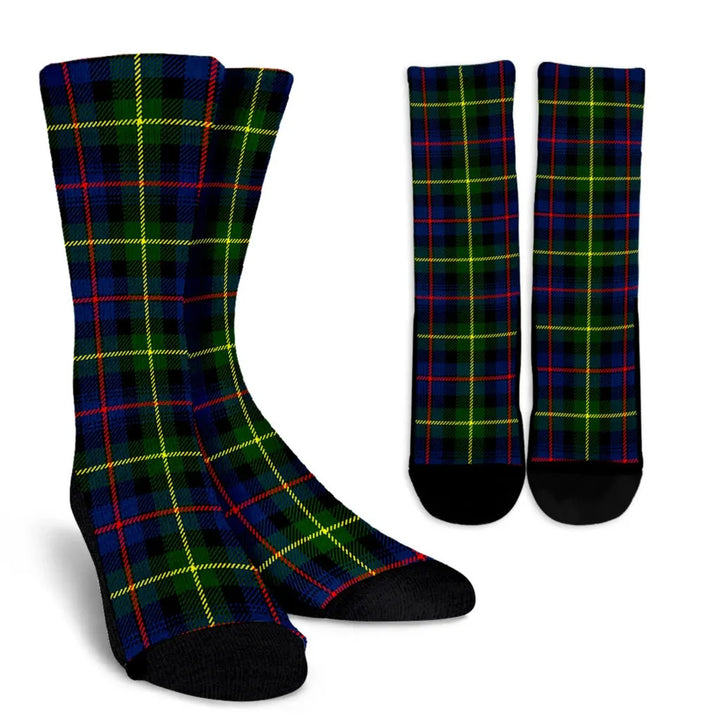 Scottish Farquharson Modern Clan Tartan Crew Socks