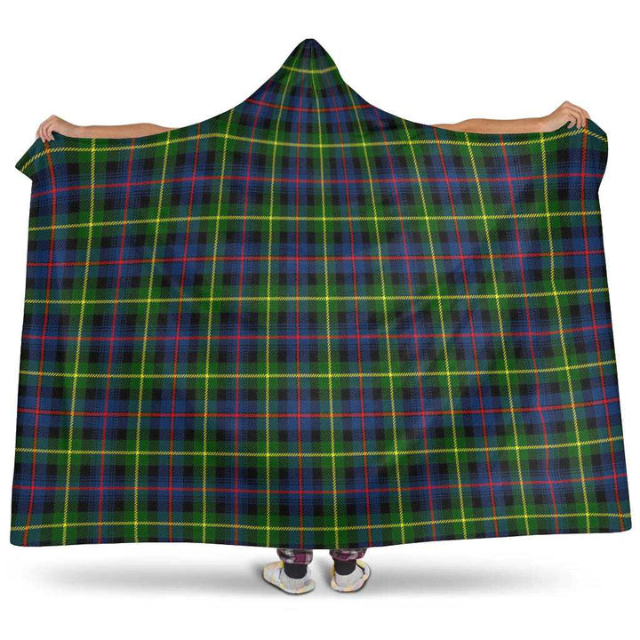 Scottish Farquharson Modern Clan Tartan Hooded Blanket Tartan Plaid 1