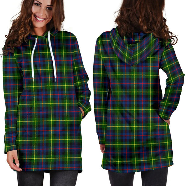Scottish Farquharson Modern Clan Tartan Hoodie Dress