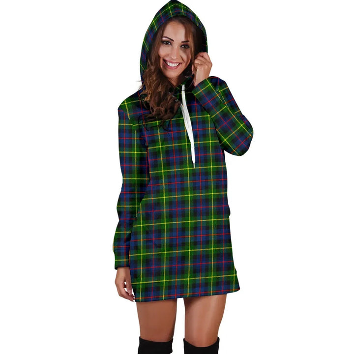 Scottish Farquharson Modern Clan Tartan Hoodie Dress