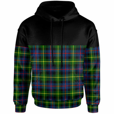 Scottish Farquharson Modern Clan Tartan Hoodie - Horizontal Style Front Side Tartan Plaid