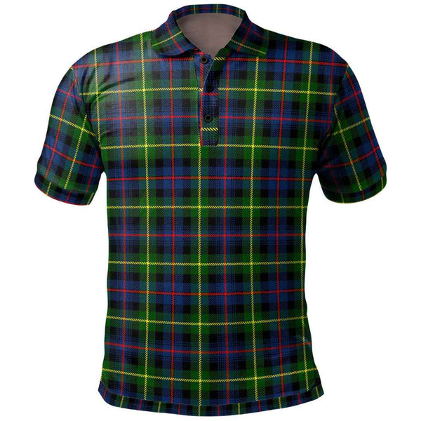 Scottish Farquharson Modern Clan Tartan Polo Shirt Front Side Tartan Plaid