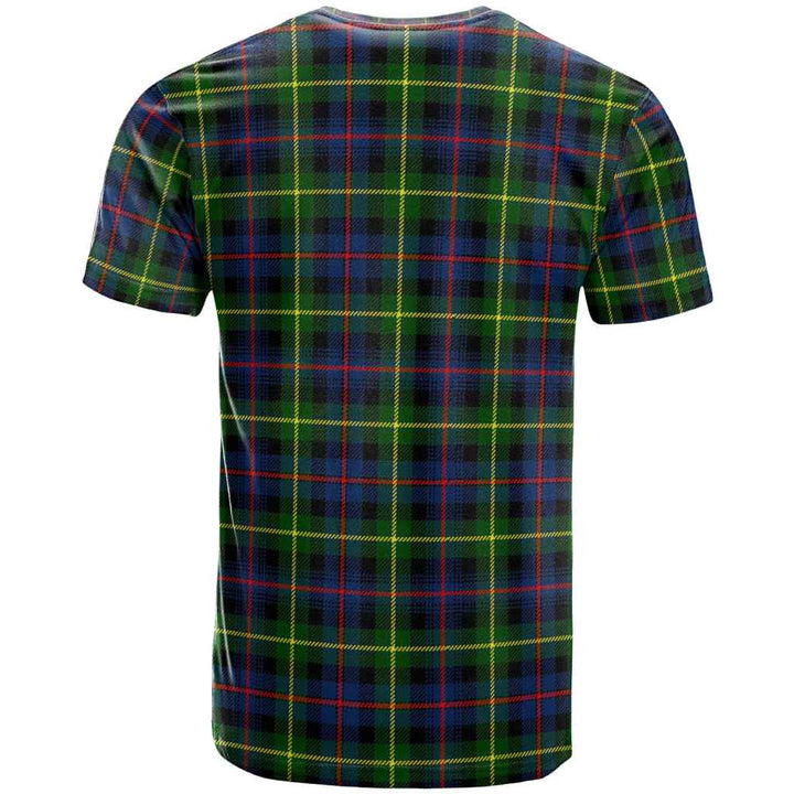 Scottish Farquharson Modern Clan Tartan T-Shirt Back Side Tartan Plaid