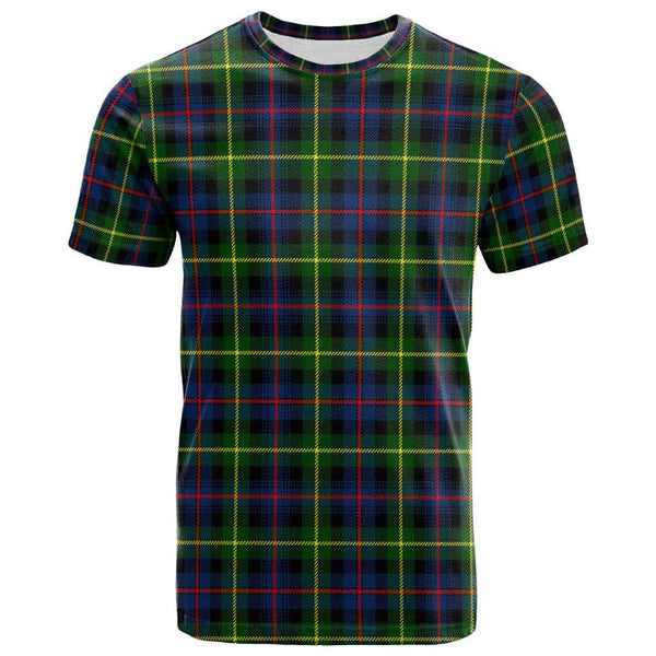 Scottish Farquharson Modern Clan Tartan T-Shirt Front Side Tartan Plaid