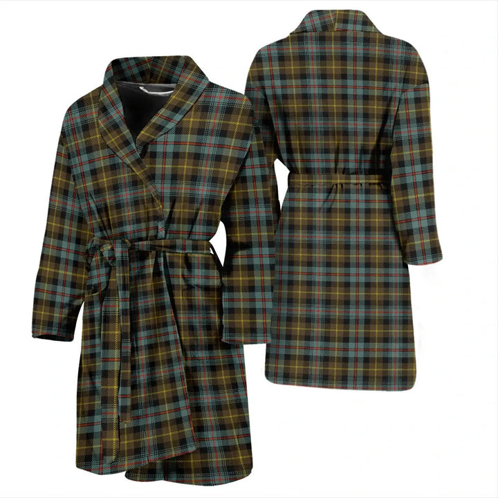 Scottish Farquharson Weathered Clan Tartan Bathrobe 3