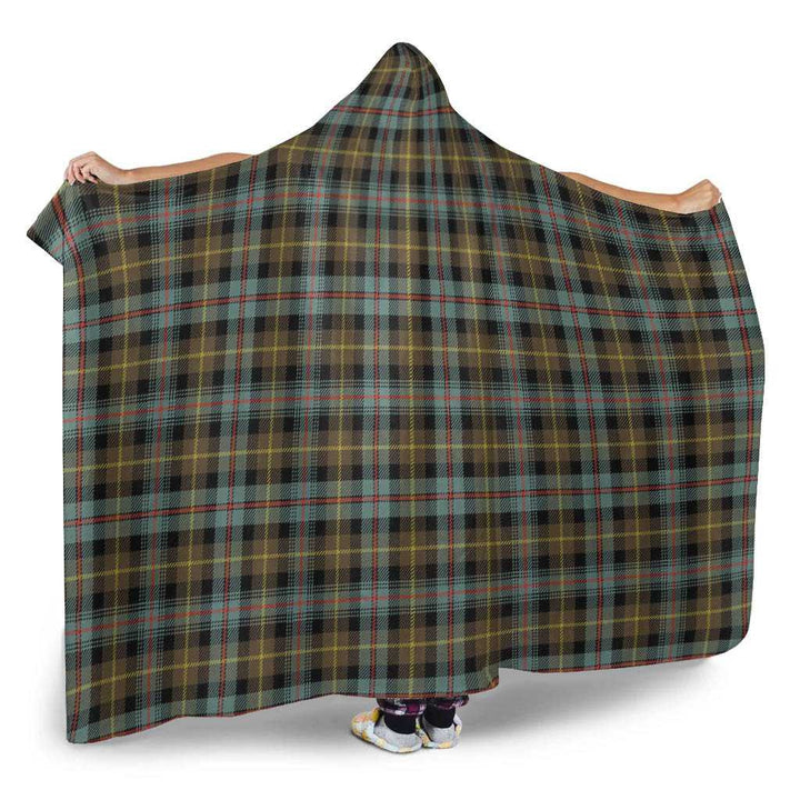 Scottish Farquharson Weathered Clan Tartan Hooded Blanket Tartan Plaid 2