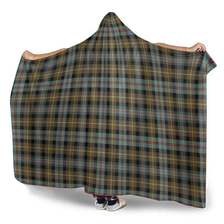 Scottish Farquharson Weathered Clan Tartan Hooded Blanket Tartan Plaid 3