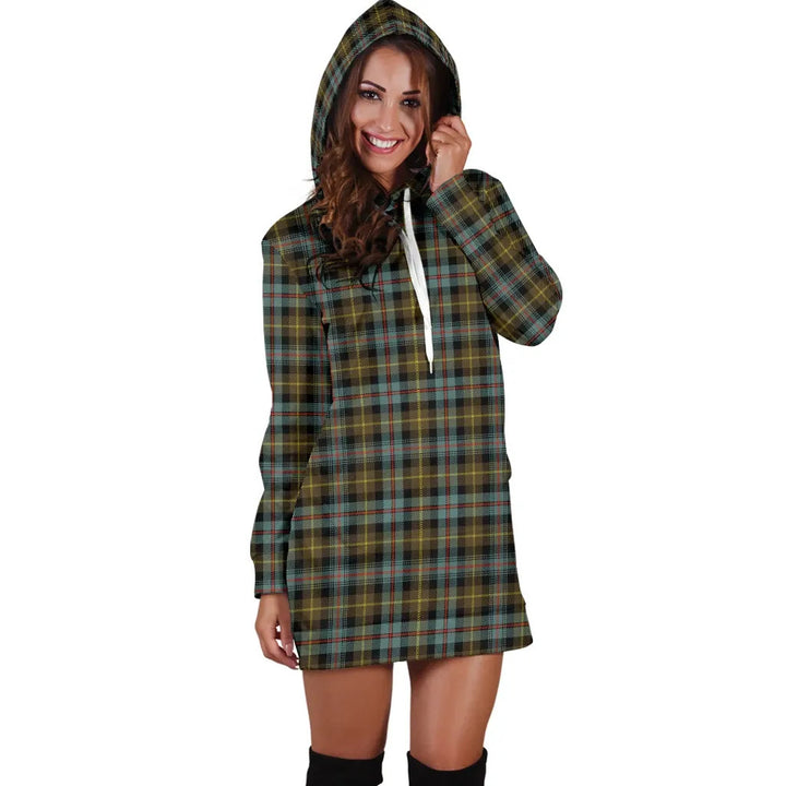 Scottish Farquharson Weathered Clan Tartan Hoodie Dress