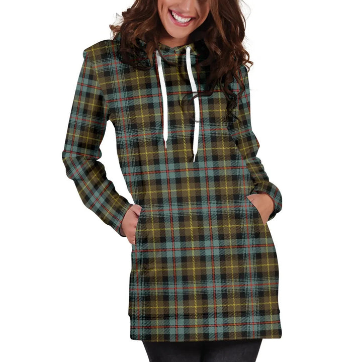 Scottish Farquharson Weathered Clan Tartan Hoodie Dress