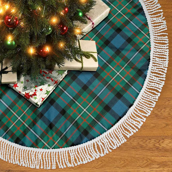 Scottish Ferguson Ancient Clan Tartan Christmas Tree Skirt Tassels 2 Tartan Plaid