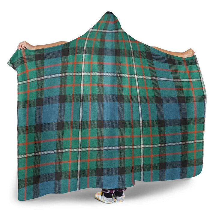 Scottish Ferguson Ancient Clan Tartan Hooded Blanket Tartan Plaid 2
