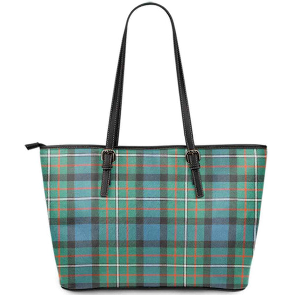 Scottish Ferguson Ancient Clan Tartan Leather Tote Tartan Plaid