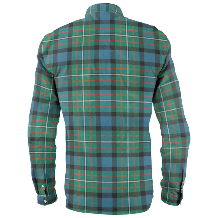 Scottish Ferguson Ancient Clan Tartan Long Sleeve Shirt Back Side Tartan Plaid