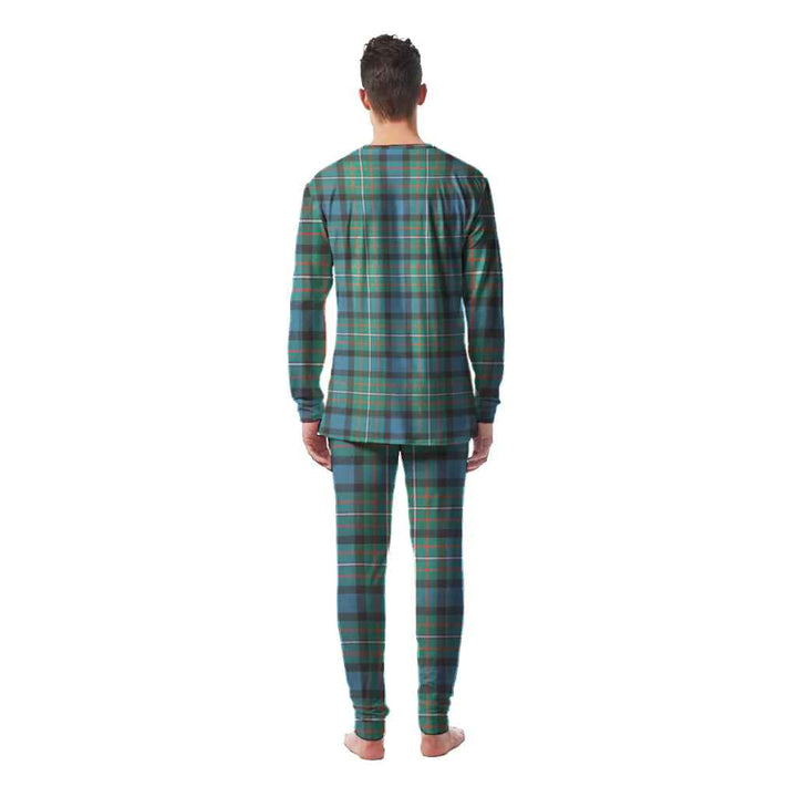 Scottish Ferguson Ancient Clan Tartan Pajama Set Men Back Side Tartan Plaid