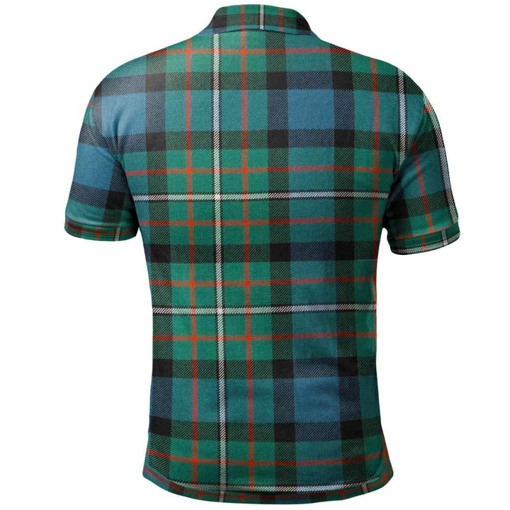 Scottish Ferguson Ancient Clan Tartan Polo Shirt Back Side Tartan Plaid