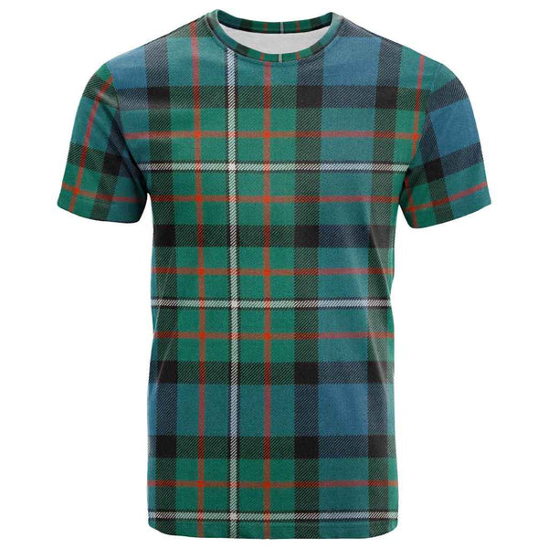 Scottish Ferguson Ancient Clan Tartan T-Shirt Front Side Tartan Plaid