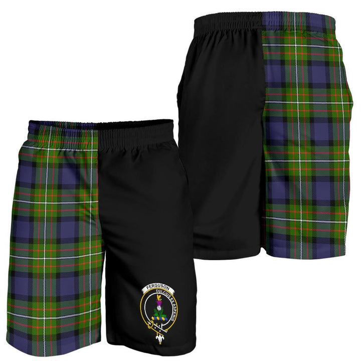 Scottish Ferguson Clan Crest Tartan Half of Me Men's Shorts