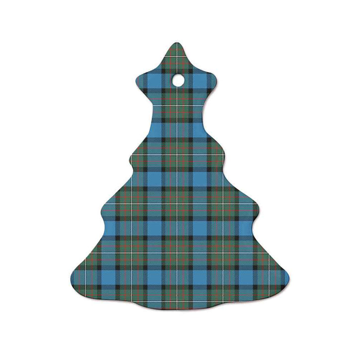Scottish Fergusson Ancient Clan Tartan Ceramic Ornament  Tree Shape Tartan Plaid