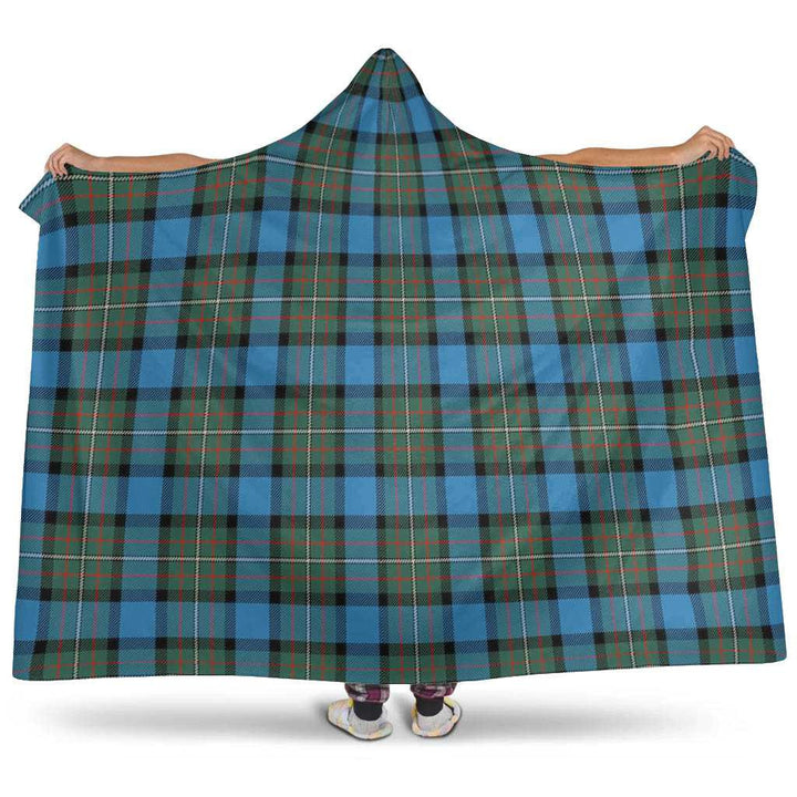Scottish Fergusson Ancient Clan Tartan Hooded Blanket Tartan Plaid 1