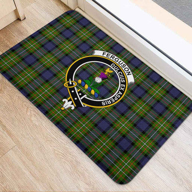 Scottish Fergusson Clan Crest Tartan Door Mat Tartan Plaid 2