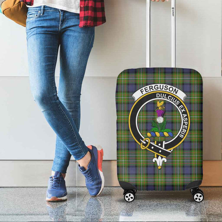 Scottish Fergusson Clan Crest Tartan Luggage Cover Tartan Plaid 2