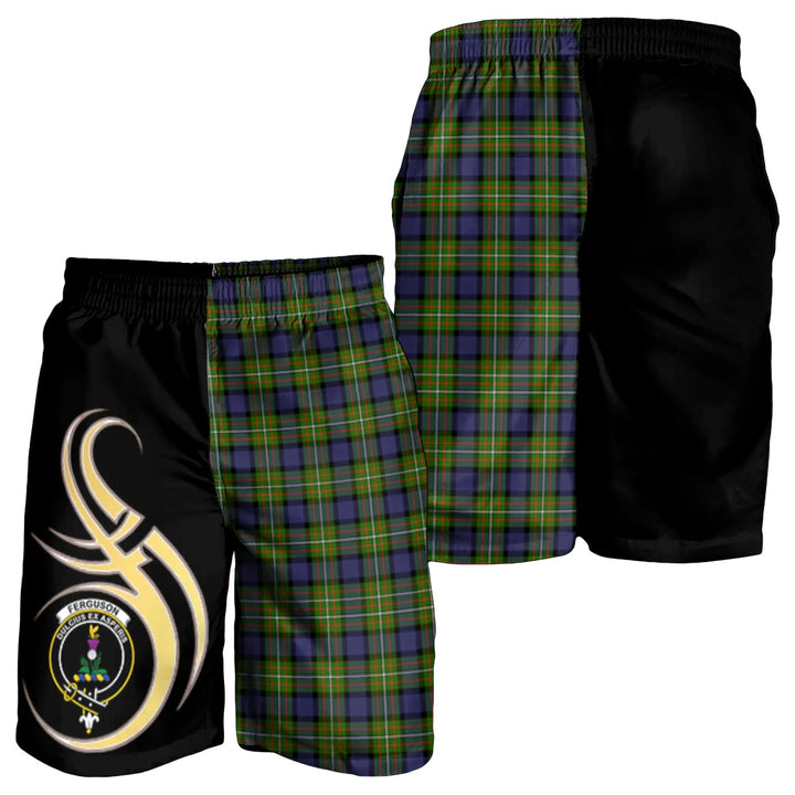 Scottish Fergusson Modern Clan Crest Tartan Believe in Me Men's Shorts
