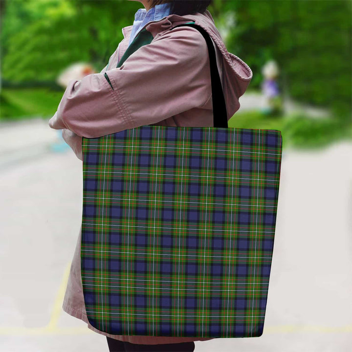 Scottish Fergusson Modern Clan Tartan Canvas Bag With Shoulder Strap Tartan Plaid 2