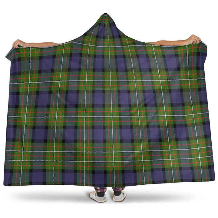 Scottish Fergusson Modern Clan Tartan Hooded Blanket Tartan Plaid 1