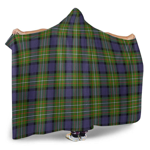 Scottish Fergusson Modern Clan Tartan Hooded Blanket Tartan Plaid 2
