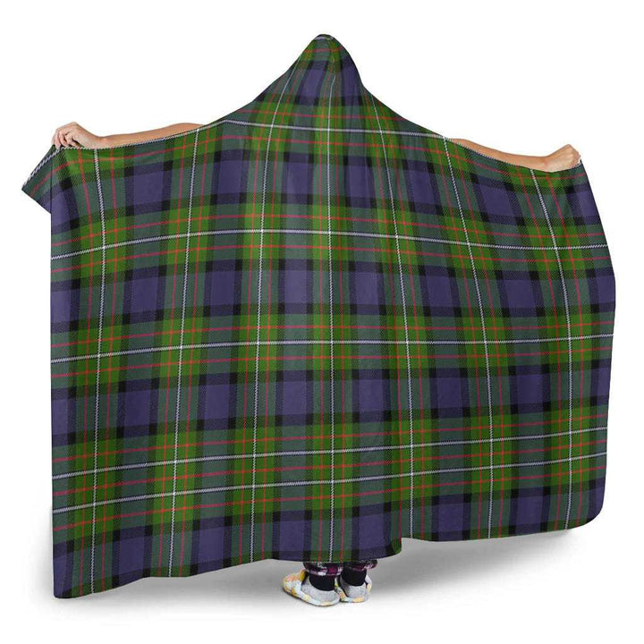 Scottish Fergusson Modern Clan Tartan Hooded Blanket Tartan Plaid 2
