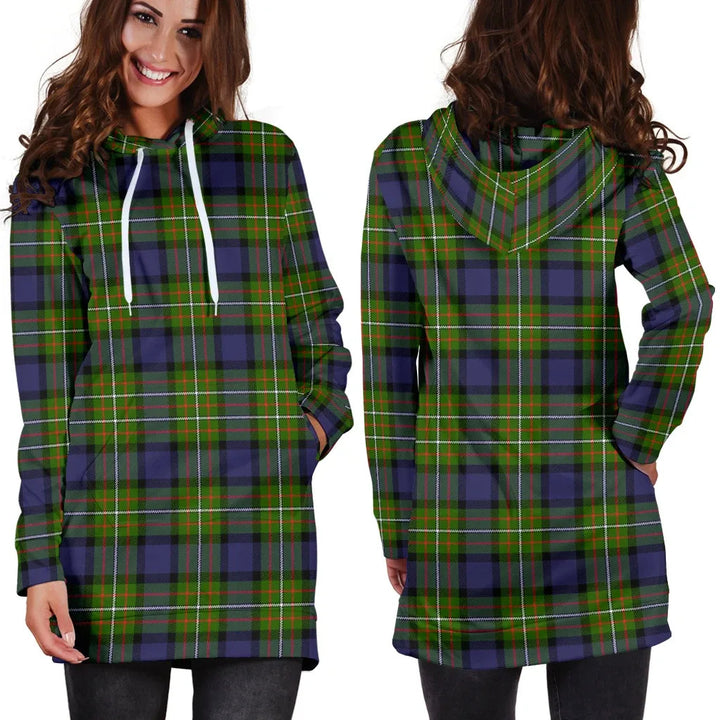 Scottish Fergusson Modern Clan Tartan Hoodie Dress