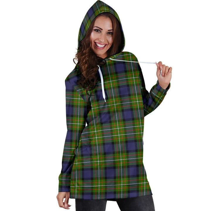 Scottish Fergusson Modern Clan Tartan Hoodie Dress