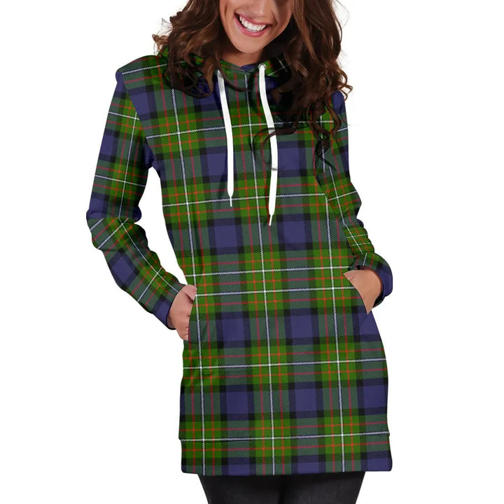 Scottish Fergusson Modern Clan Tartan Hoodie Dress