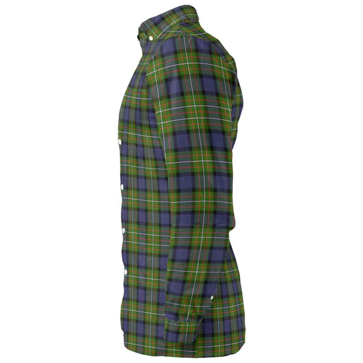 Scottish Fergusson Modern Clan Tartan Long Sleeve Shirt Tartan Plaid