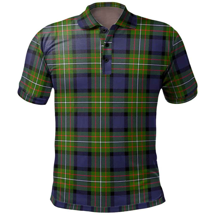 Scottish Fergusson Modern Clan Tartan Polo Shirt Front Side Tartan Plaid