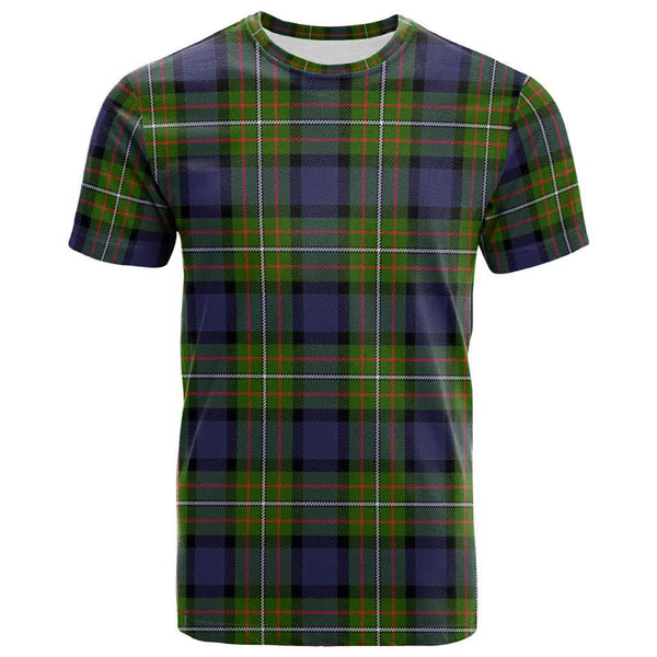 Scottish Fergusson Modern Clan Tartan T-Shirt Front Side Tartan Plaid
